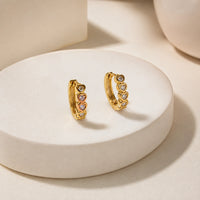 Heart Hoop Earrings | Anti-Tarnish Gold Plated