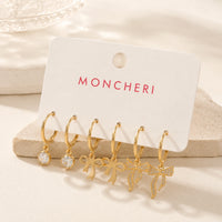Coquette Bow Hoop Set - Anti Tarnish Gold Plated Earrings