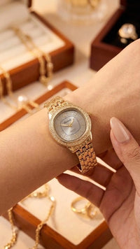 Vintage Glamour Gold Watch | Anti-Tarnish Minimalist Luxury