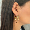 Modern Twisted Oval Hoop Earrings | Anti-Tarnish Gold Plated