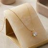 Solitaire Pendant Necklace | Anti-Tarnish Gold Plated | Moncheri Jewels