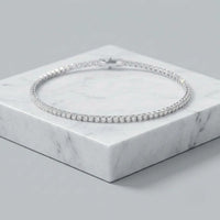 Classic Silver Zircon Tennis Bracelet | High Quality Minimalist Jewelry