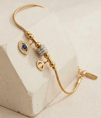 Evil Eye Charm Anti Tarnish Gold Plated Bracelet