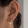 Crystal Teardrop Hoop Earrings | Anti Tarnish Gold Plated