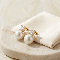 Classic Pearl & Crystal Drop Earrings | Premium Fashion Jewelry