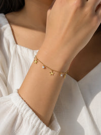 Starfish Charm Anti-Tarnish Gold-Plated Bracelet