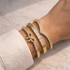 The IT-Girl Gold-Plated Bracelet Stack (Set of 3)