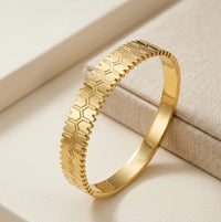 Honeycomb Geometric Link Bracelet - Anti Tarnish Fashion Jewelry