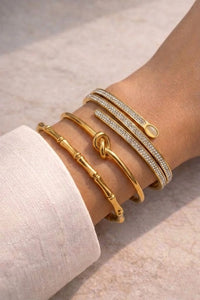 The IT-Girl Gold Plated Bracelet Stack
