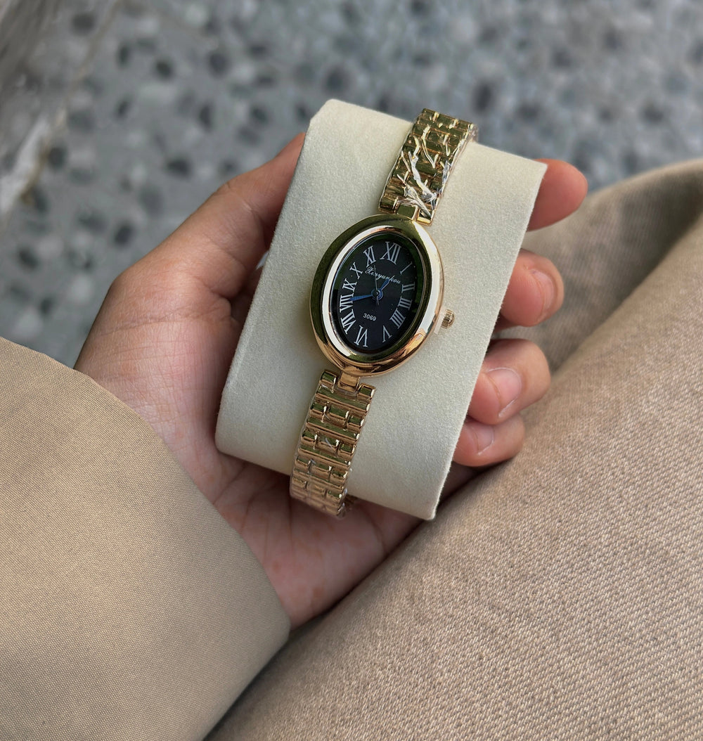 The Vienna Vintage Watch - Midnight Noir