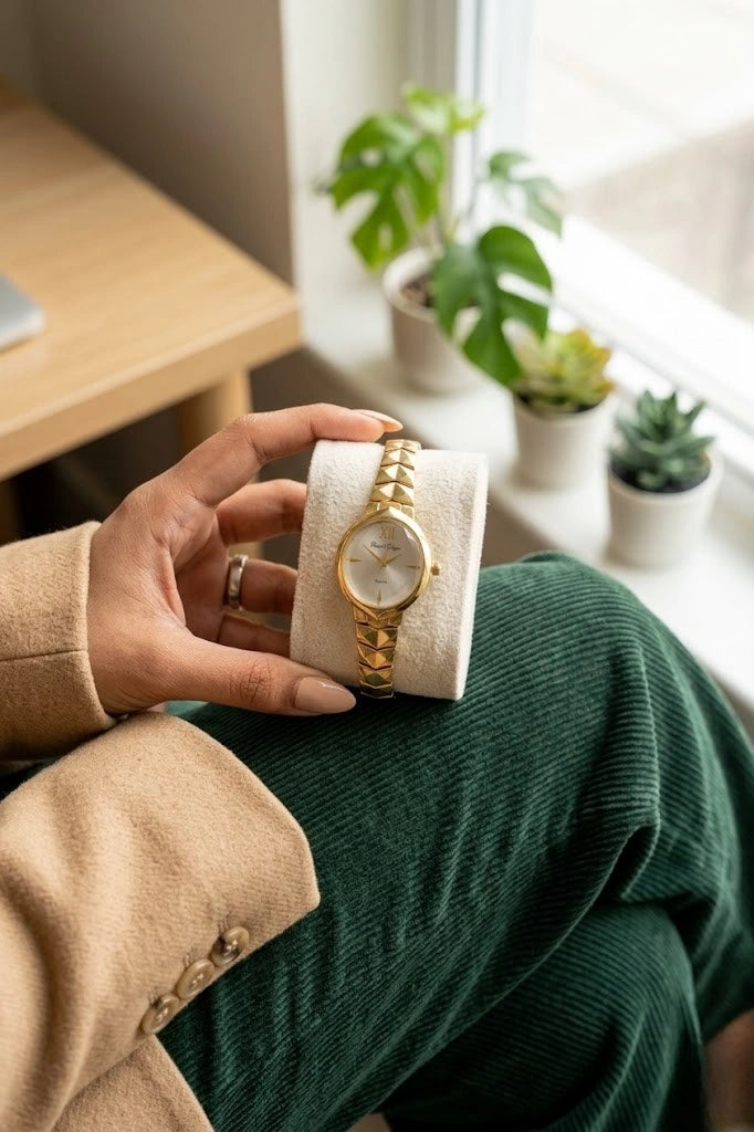 Minimalist Gold-Plated  Watch for Women | Anti-Tarnish & Waterproof