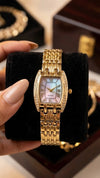 Vintage Roman Dial Anti-Tarnish Gold Plated Watch for Women | Moncheri Jewels