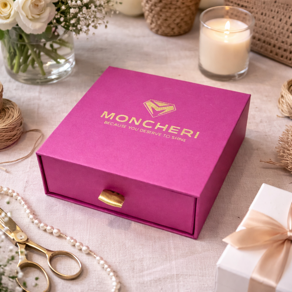 Signature Pink Jewellery Gift Box – Premium Drawer Style (Empty)