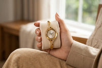 Luxe Crystal Gold Plated Bracelet Watch | Anti-Tarnish