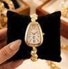 Vintage Triangular Dial Women's Watch - Anti-Tarnish Gold Plated