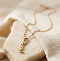 Elegant Monogram Pendant Necklace - Anti Tarnish Fashion Jewelry