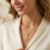 Mother & Daughter Silhouette Pendant Necklace | Anti-Tarnish Gold Plated