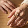 Nova Open Oval Statement Ring - Anti Tarnish Gold Plated