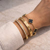 Old Money Clover & Crystal 3-Piece Bracelet Stack - Anti-Tarnish Gold Plated