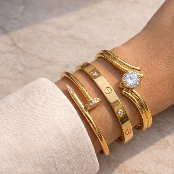 The 'Old Money' 3-Piece Bracelet Stack | Gold-Plated Combo