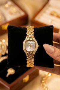 Old Money Aesthetic Anti-Tarnish Gold Plated Watch