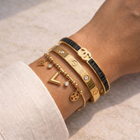 Old Money 3-Piece Gold Plated Bracelet Stack | Anti-Tarnish