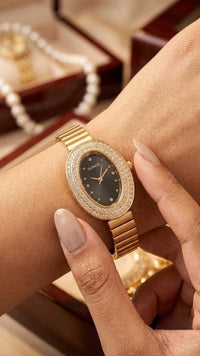 Oval Cocktail Watch | Anti-Tarnish Gold Plated