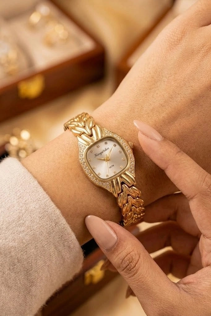 Old Money Aesthetic Anti-Tarnish Gold Plated Watch