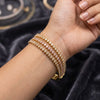 Anti-Tarnish Pink & White Stone Tennis Bracelet - Gold-Plated