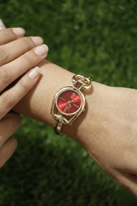 The 'Old Money' Red Dial Watch | Anti-Tarnish