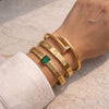 The 'Old Money' Aesthetic Bracelet Stack (Set of 3) | Anti-Tarnish, Waterproof & 18K Gold Plated