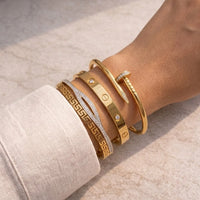 Old Money 3-Piece Bracelet Stack - Anti Tarnish Gold Plated