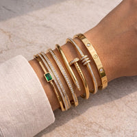 5-Piece Old Money Bracelet Stack - Anti-Tarnish Gold Plated