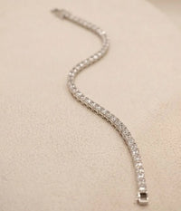 Zirconia Tennis Bracelet - Anti-Tarnish Gold-Plated & Waterproof