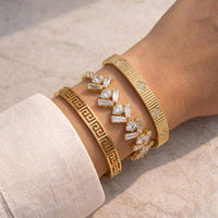 The "Old Money" Gold Plated Bracelet Stack | 3-Piece Set