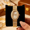 Vintage Oval Gold Plated Watch - Anti-Tarnish Luxury Wristwatch for Women