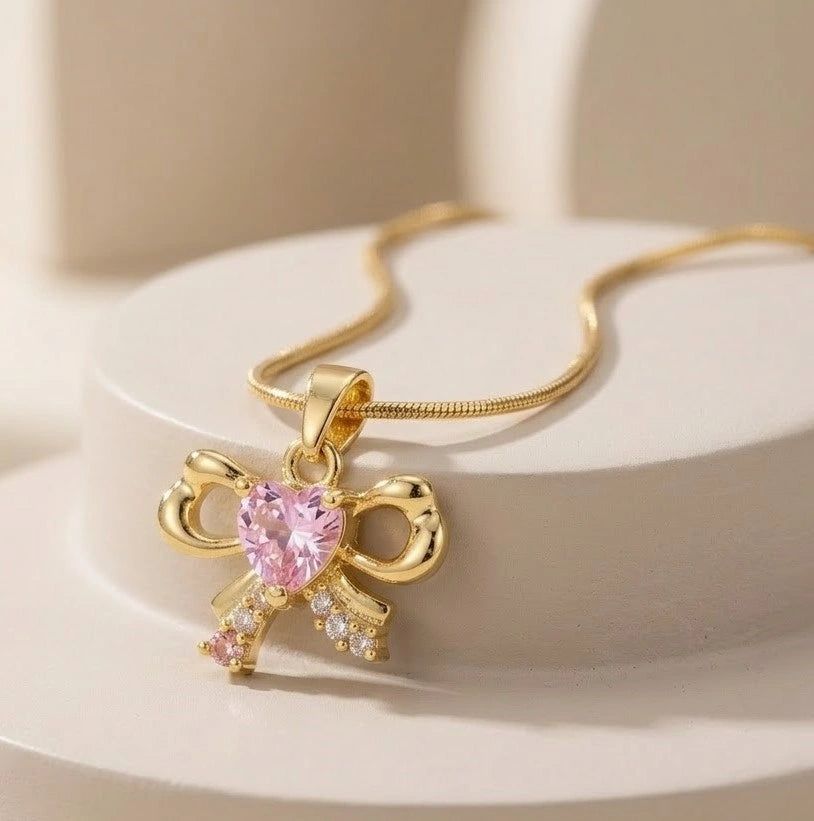 pink-heart-bow-necklace-anti-tarnish-gold-plated-pendant