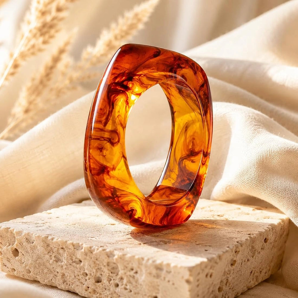 chunky-tortoiseshell-resin-bangle-statement-bracelet
