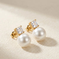 Classic Pearl & Crystal Drop Earrings | Premium Fashion Jewelry
