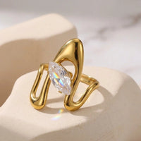 Marquise Cut Statement Ring - Anti Tarnish Fashion Jewelry