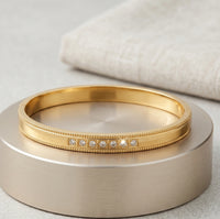 Minimalist CZ Stone Anti-Tarnish Gold-Plated Bracelet for Women