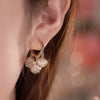 Caged Stone Drop Earrings - Premium Fashion Jewelry