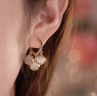 Caged Stone Drop Earrings - Premium Fashion Jewelry
