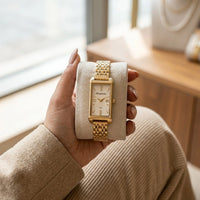 Classic Rectangular Vintage Watch - Anti-Tarnish Gold Plated