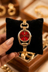 The 'Old Money' Red Dial Watch | Anti-Tarnish
