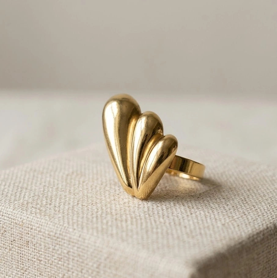 Chunky Layered Statement Ring - Anti Tarnish Fashion Jewelry