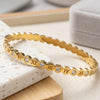 Roman Numeral Anti Tarnish Gold Plated Bracelet for Women