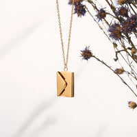 Love Envelope Secret Message Necklace | Anti-Tarnish Gold Plated