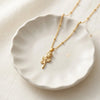 Rose Pendant Anti-Tarnish Gold Plated Necklace for Women