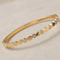 Minimalist AD Stone Anti-Tarnish Bangle | Elegant Daily Wear Anti-Tarnish
